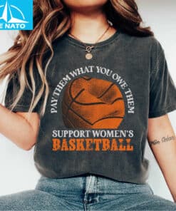 Pay Them What You Owe Them Support Womens Basketball Shirt