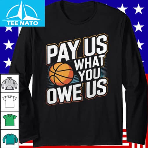 Pay Us What You Owe Us Basketball Shirt - Image 5