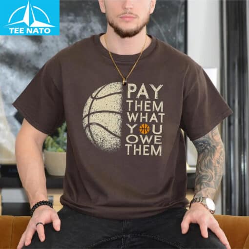 Pay Us What You Owe Us Retro Basketball Shirt - Image 4