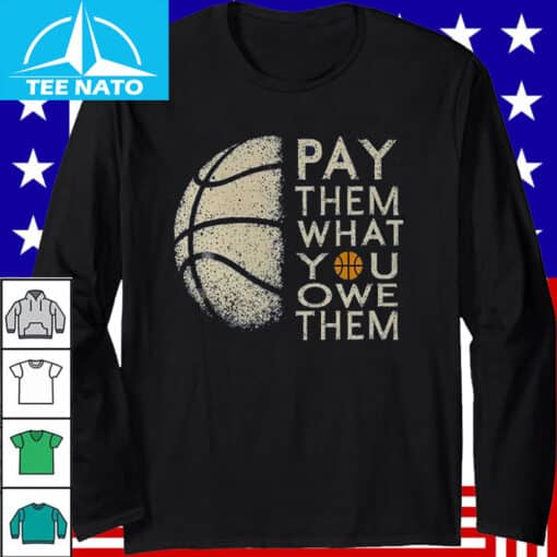 Pay Us What You Owe Us Retro Basketball Shirt - Image 5