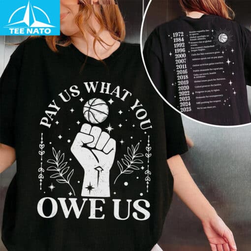 Pay Us What You Owe Us Shirt Women's Sports Shirt
