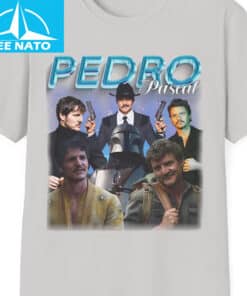 Pedro Pascal Actor Character Photo Collage Graphic Shirt2