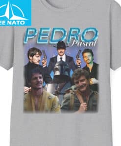 Pedro Pascal Actor Character Photo Collage Graphic Shirt3