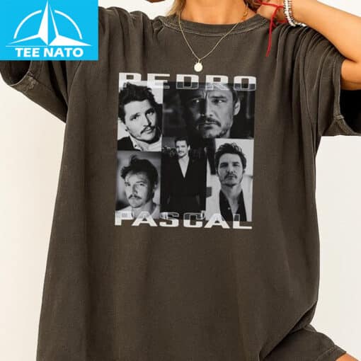 Pedro Pascal Actor Photo Collage Fan Shirt - Image 2