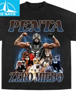 Penta Zero Miedo Lucha Libre Wrestler Collage Shirt1