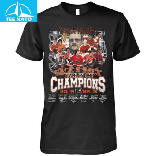 Philadelphia Flyers Back 2 Back Stanley Cup Champions 1973-74 1974-75 Shirt