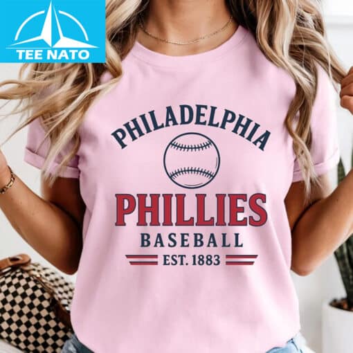 Philadelphia Phillies Baseball Est 1883 Fan Shirt - Image 2