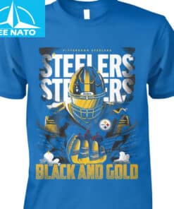 Pittsburgh Steelers Black And Gold Football Graphic Shirt3