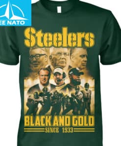 Pittsburgh Steelers Black And Gold Since 1933 Team History Shirt2
