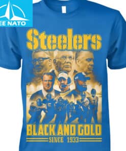 Pittsburgh Steelers Black And Gold Since 1933 Team History Shirt3