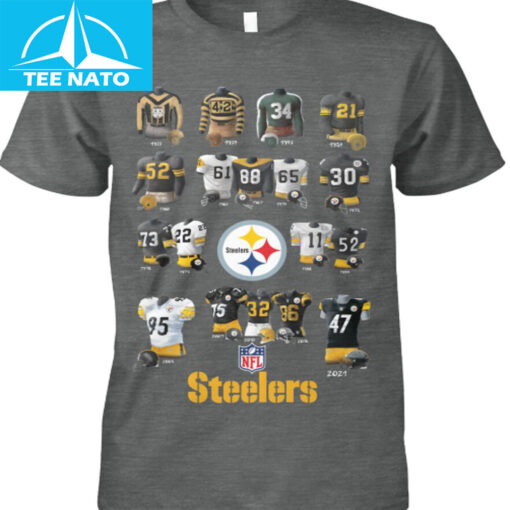 Pittsburgh Steelers Jersey History Evolution Shirt - Image 2