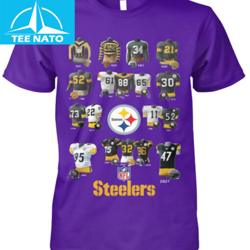 Pittsburgh Steelers Jersey History Evolution Shirt - Image 3
