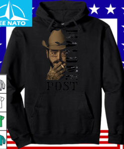 Post Malone Cowboy Hat Smoking Graphic Shirt3