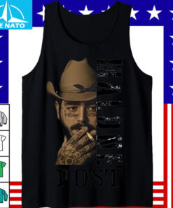 Post Malone Cowboy Hat Smoking Graphic Shirt4