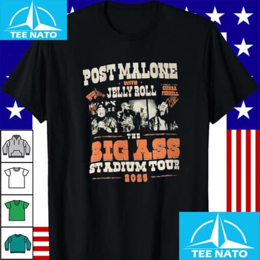 Post Malone Jelly Roll Tour 2025 Shirt