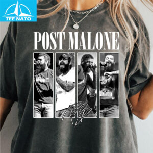 Post Malone Live Performance Photo Collage Graphic Shirt