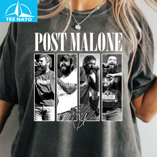 Post Malone Live Performance Photo Collage Graphic Shirt