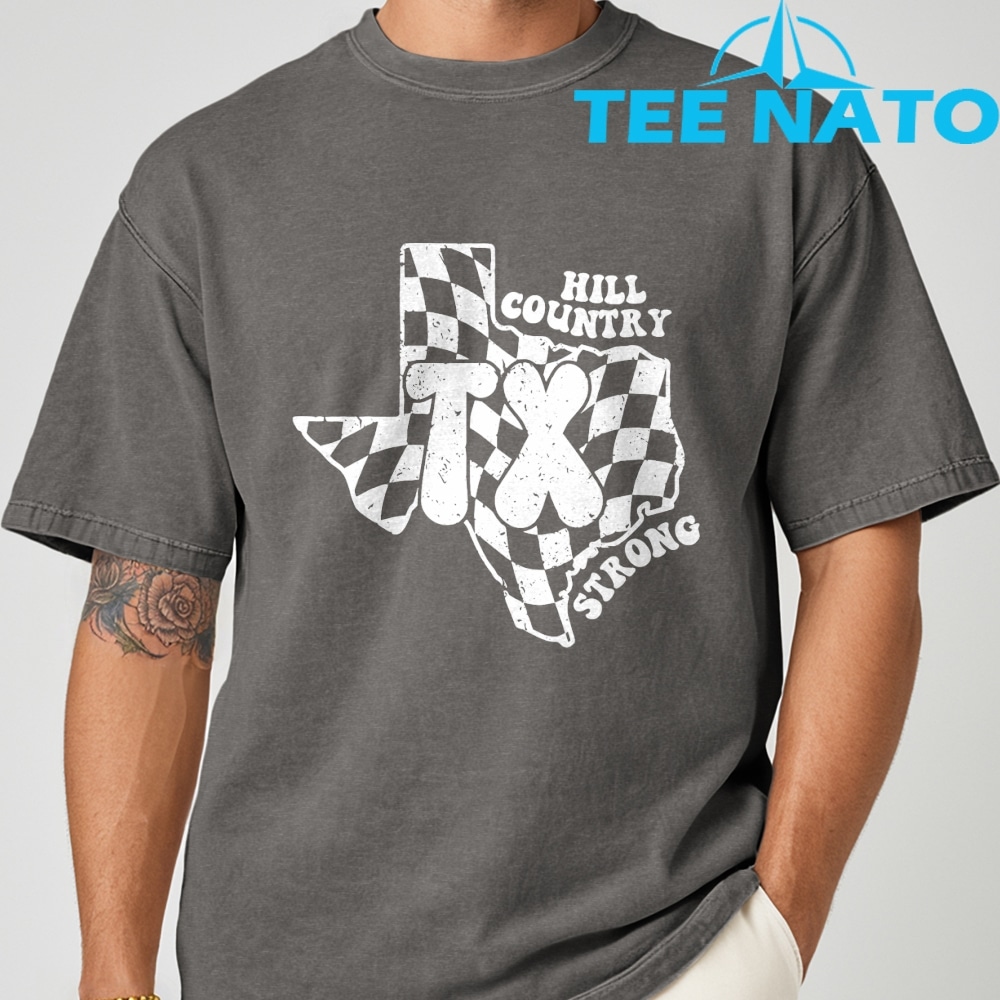 A fashionable look featuring the Pray For Texas 2025 Camp Mystic Flood T-Shirt.