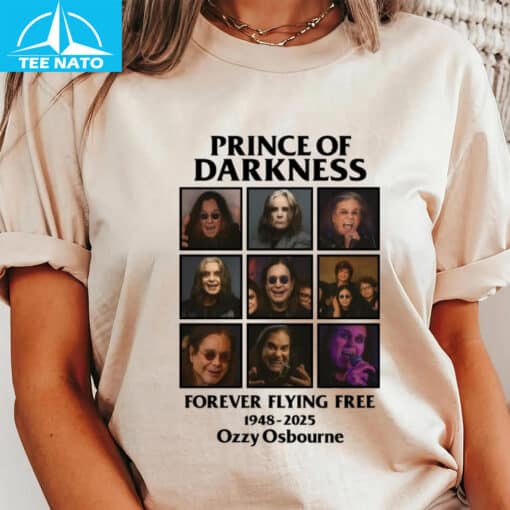 Prince of Darkness Forever Flying Free 1948-2025 Ozzy Osbourne Shirt