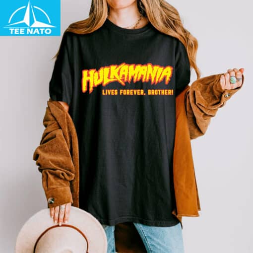RIP Hulk Hogan Hulkamania Lives Forever Shirt - Image 4