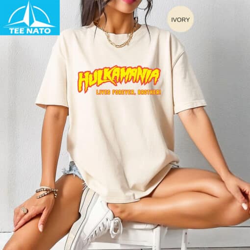 RIP Hulk Hogan Hulkamania Lives Forever Shirt - Image 3