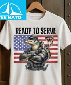 Ready to Serve Gator Snake Flag Shirt