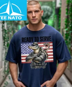 Ready to Serve Gator Snake Flag Shirt2