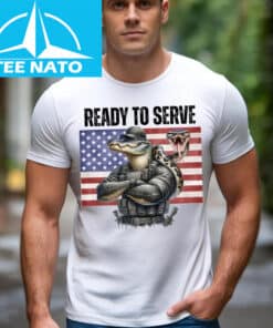 Ready to Serve Gator Snake Flag Shirt3