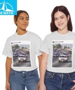 Real Trump and Vance Chasing Down Obama In Police Cars Shirt2
