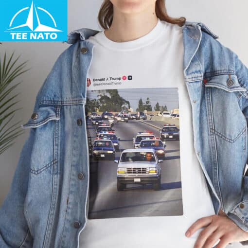 Real Trump and Vance Chasing Down Obama In Police Cars Shirt - Image 6