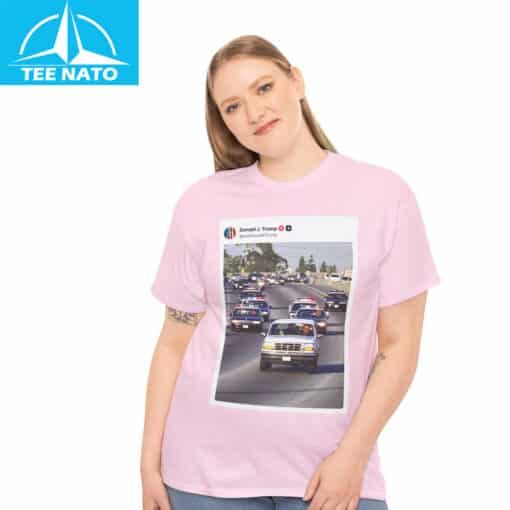 Real Trump and Vance Chasing Down Obama In Police Cars Shirt - Image 5