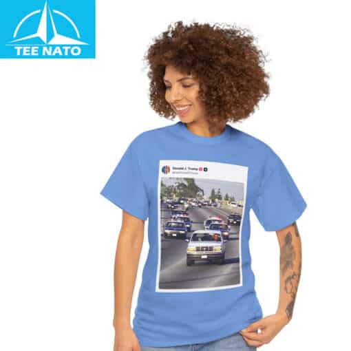 Real Trump and Vance Chasing Down Obama In Police Cars Shirt - Image 4
