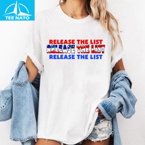 Release Epstein List Jeffrey Epstein List Shirt - Image 3