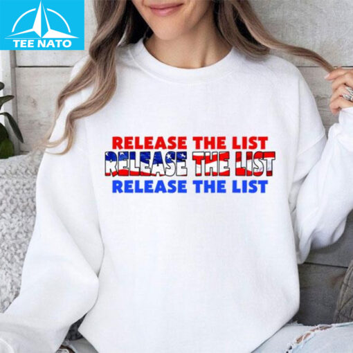 Release Epstein List Jeffrey Epstein List Shirt - Image 5