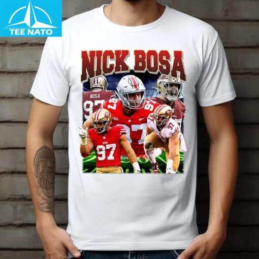 Retro 90s Nick Bosa Bootleg Shirt - Image 3