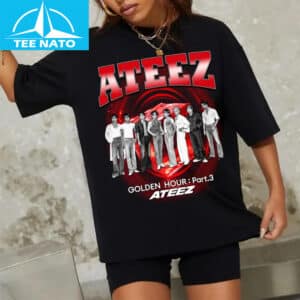 Retro Ateez Golden Hour Part 3 Shirt 10 Retro Ateez Golden Hour Part 3 Shirt