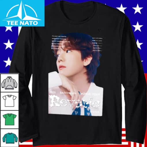 Retro Baekhyun Reverie Tour 2025 Shirt - Image 3