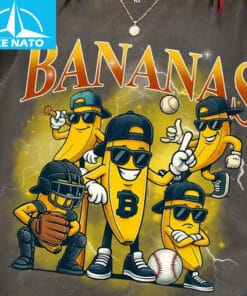 Retro Bananas Baseball Shirt1