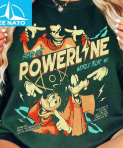 Retro Disney A Goofy Movie Powerline Stand Out World Tour 2025 Shirt2