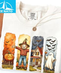 Retro Halloween T shirt1