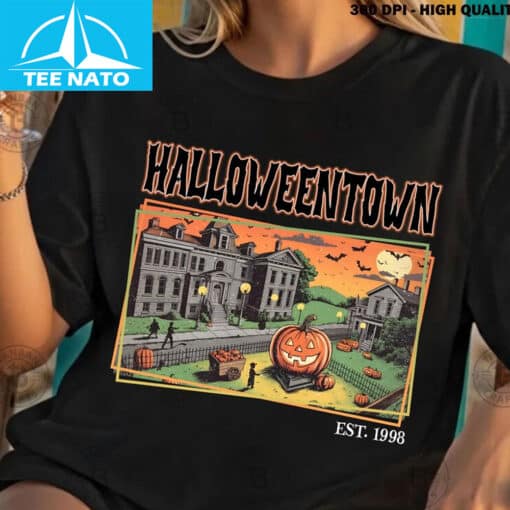 Retro Halloweentown UniversityEst 1998 Shirt - Image 3
