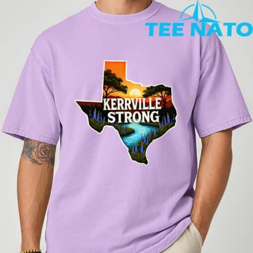 Retro Kerr Strong Texas Flood Support Shirt - Image 6