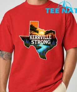 Retro Kerr Strong Texas Flood Support Shirt 8