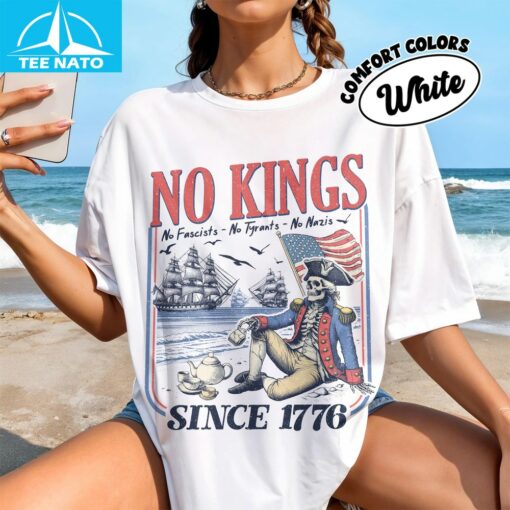 Retro No Kings Since 1776 Shirt - Image 3