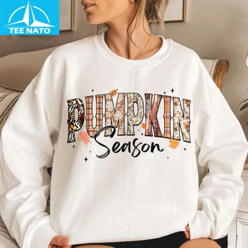Retro Pumpkin Season Shirt - Image 3