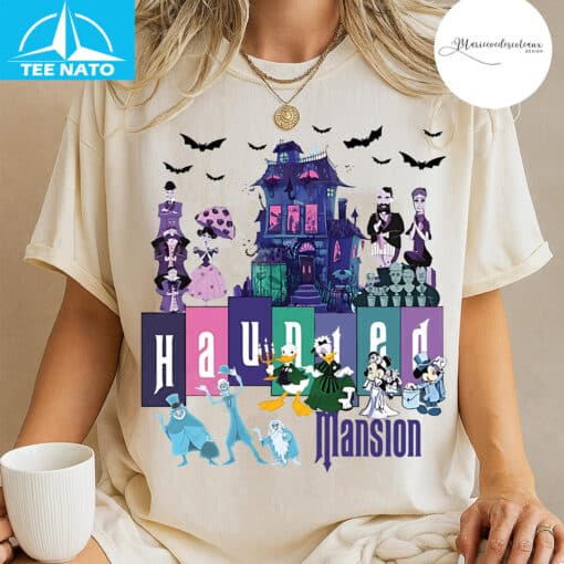 Retro Spooky Mansion Shirt - Image 4