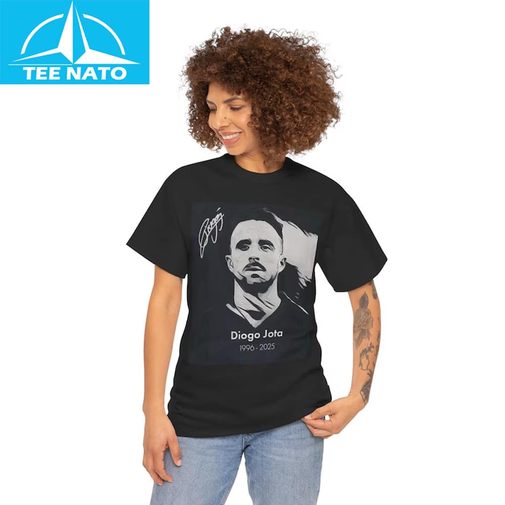 Retro Tribute Diogo Jota Shirt on display