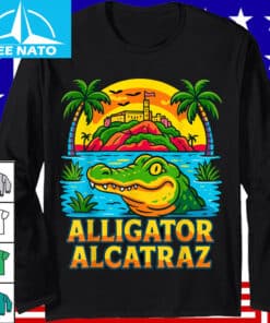 Retro Vintage Alligator Alcatraz Everglades Florida American Shirt2