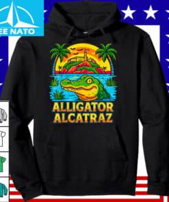 Retro Vintage Alligator Alcatraz Everglades Florida American Shirt3