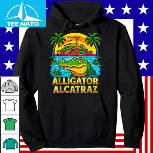 Retro Vintage Alligator Alcatraz Everglades Florida American Shirt - Image 4